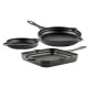 Set din fontă din 3 piese Hosse, Black Onyx | Set din fontă |  |