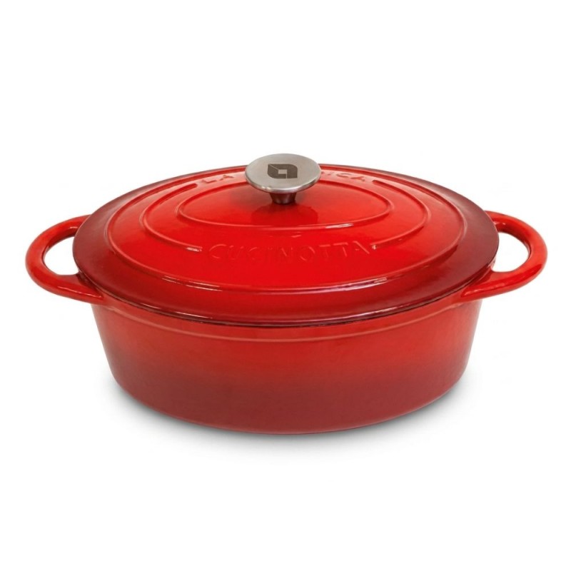 Oală din fontă emailată La Nordica, Oval, Ф33 - Oală din fontă