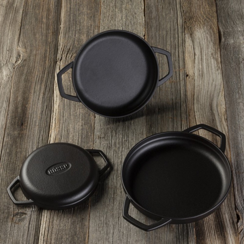 Set din fontă din 3 piese Hosse, Black Onyx | Set din fontă |  |