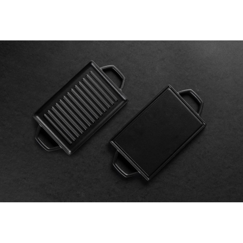 Mini placă pentru grătar din fontă Hosse, 15.5x22.5cm | Placă din fontă |  |