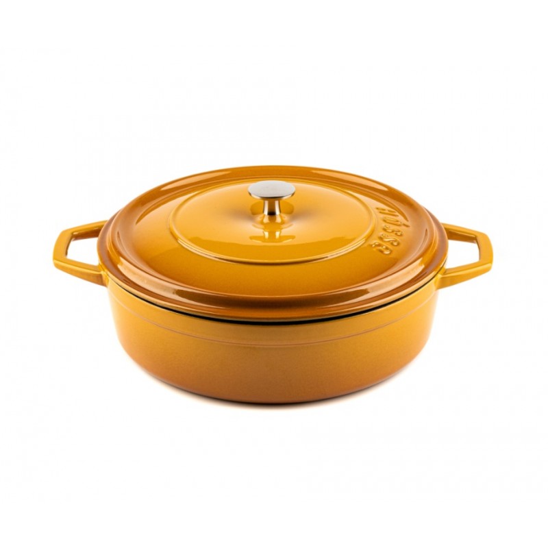 Oală plată din fontă Solagio, Dijon, Ф26 - Oală din fontă