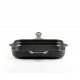 Tigaie grill din fontă emailată Hosse, Black Onyx, 28x28cm | Tigaie grill din fontă | Tigaie din fontă |