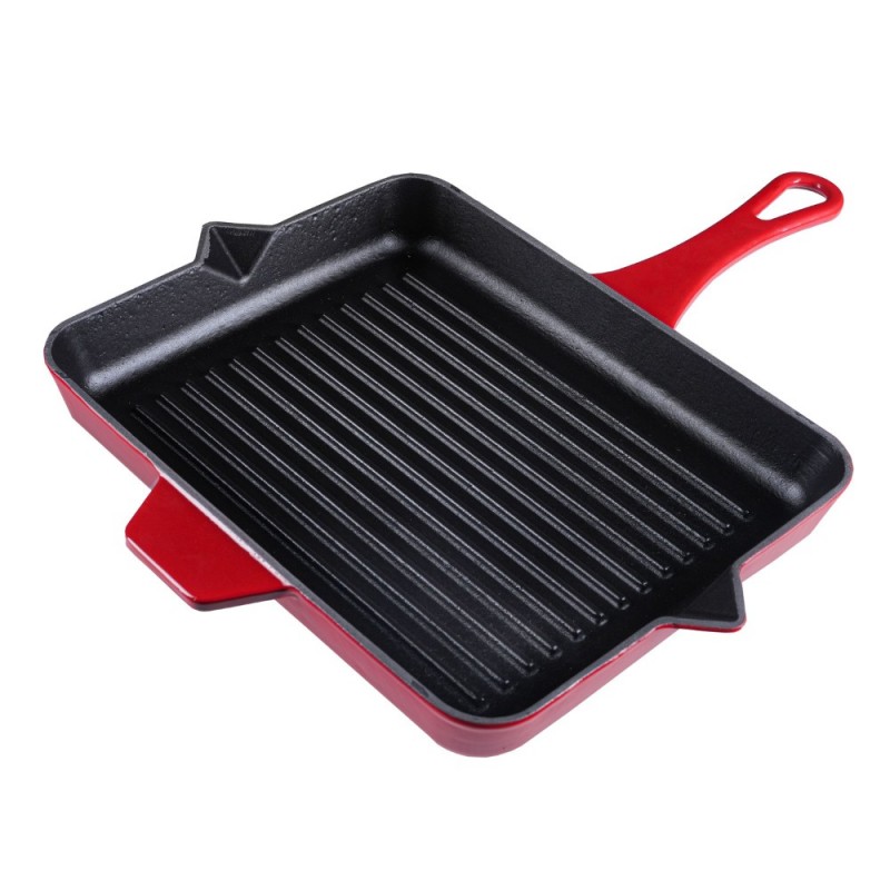 Tigaie grill din fontă emailată Solagio, Rubin, 26x32cm - Toate produsele